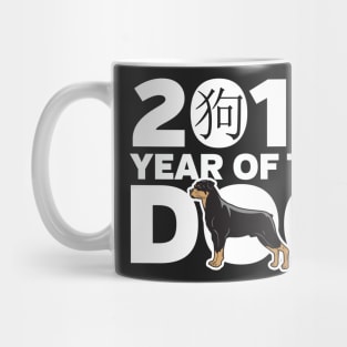 Rottweiler Year of the Dog Mug